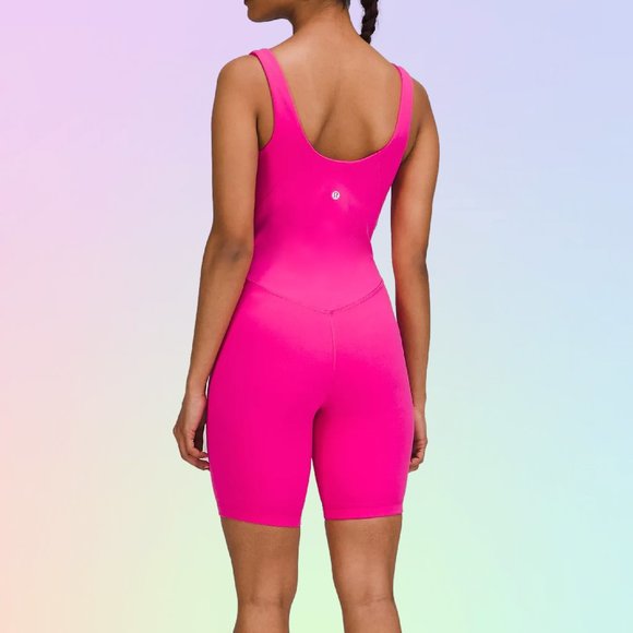 💕Lululemon Align Bodysuit Onesie 8" sonic pink SNCP NWT Size 2💕 - Picture 6 of 7